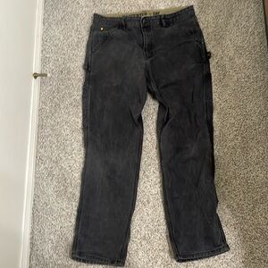 Grey Black CAT carpenter jeans